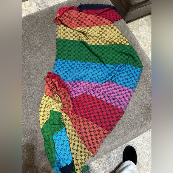 GG Limited Edition Multicolor scarf - Picture 8 of 9